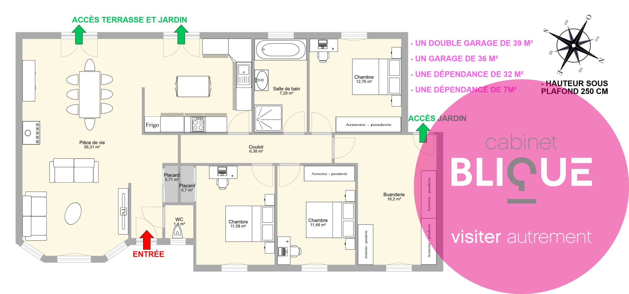 Photo 10 - PLAIN-PIED, GRAND JARDIN ET GARAGES XXL : ICI, L'ESPACE A PRIS SES AISES !